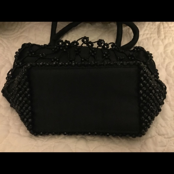 Black beaded evening bag. Great condition - Picture 3 of 4